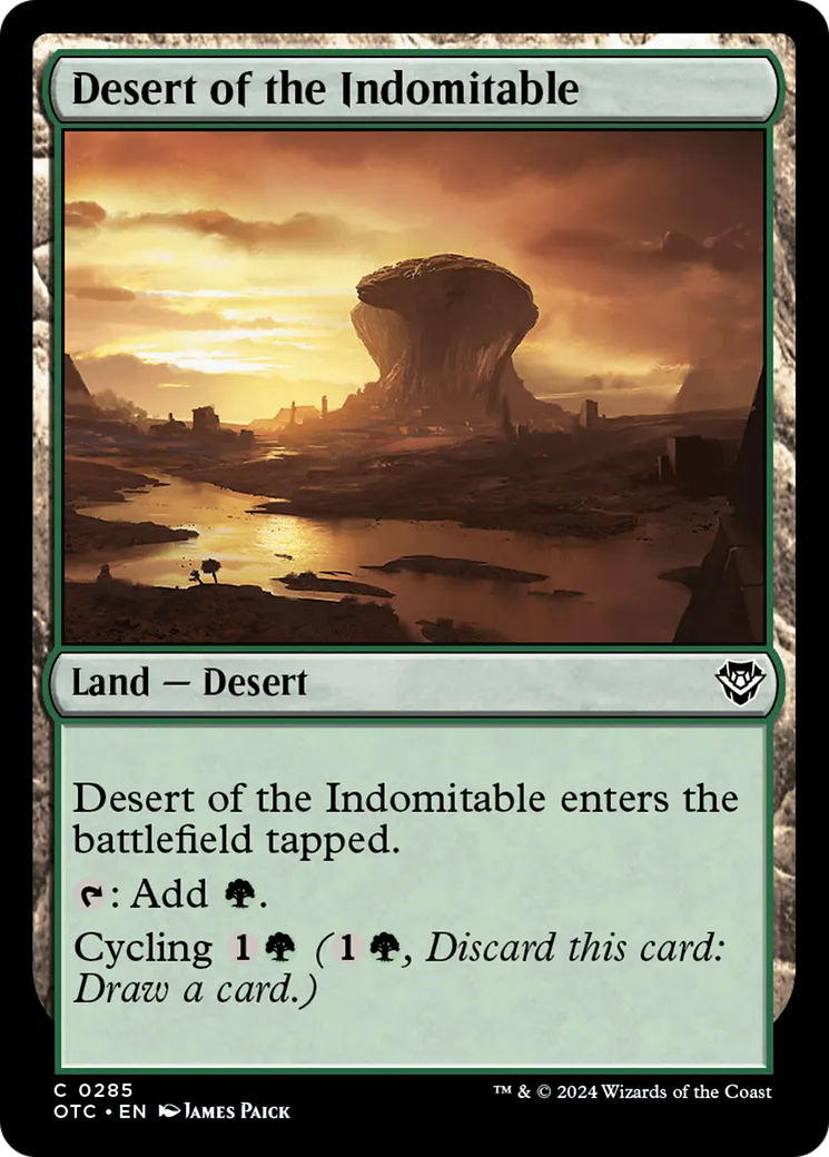 Desert of the Indomitable — Outlaws of Thunder Junction Commander — Magic: The Gathering