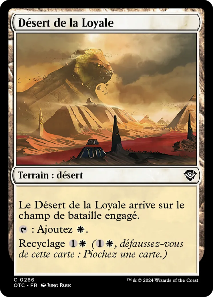Désert de la Loyale — Outlaws of Thunder Junction Commander — Magic: The Gathering