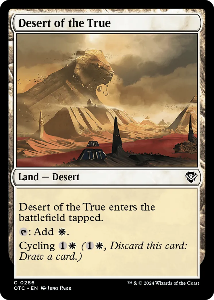 Desert of the True — Outlaws of Thunder Junction Commander — Magic: The Gathering