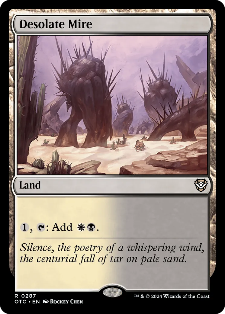 Desolate Mire — Outlaws of Thunder Junction Commander — Magic: The Gathering