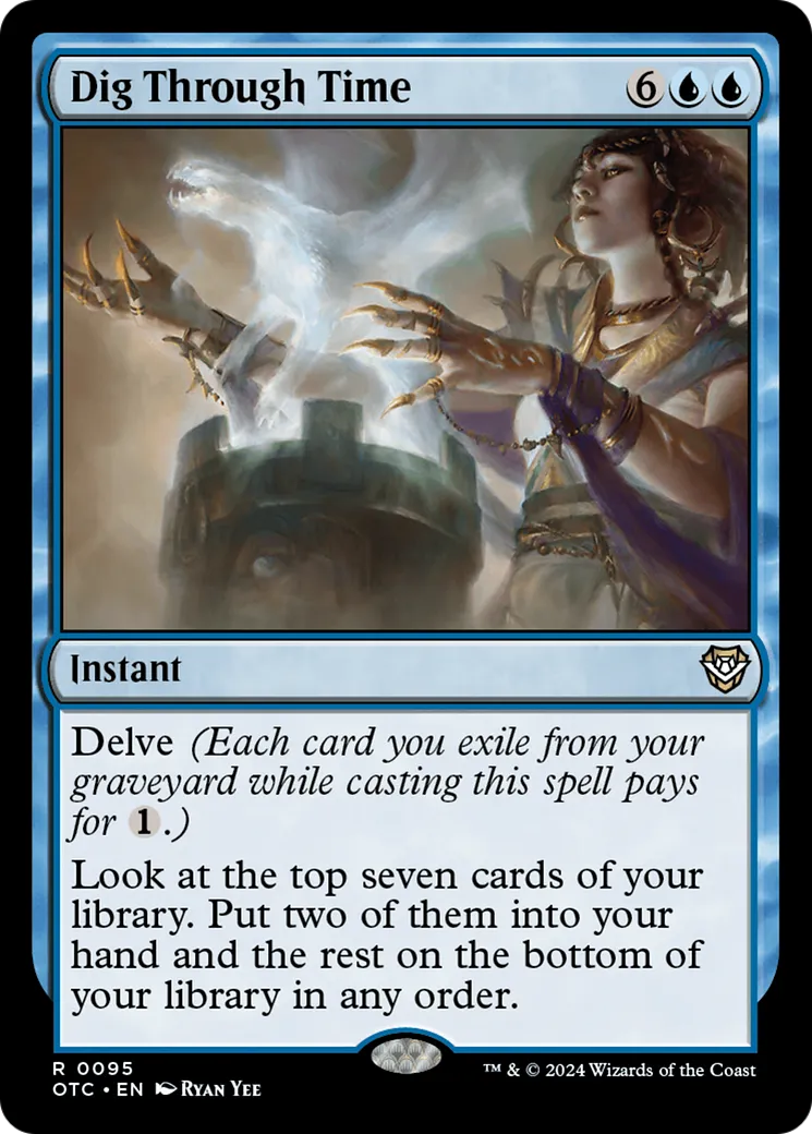 Dig Through Time — Outlaws of Thunder Junction Commander — Magic: The Gathering