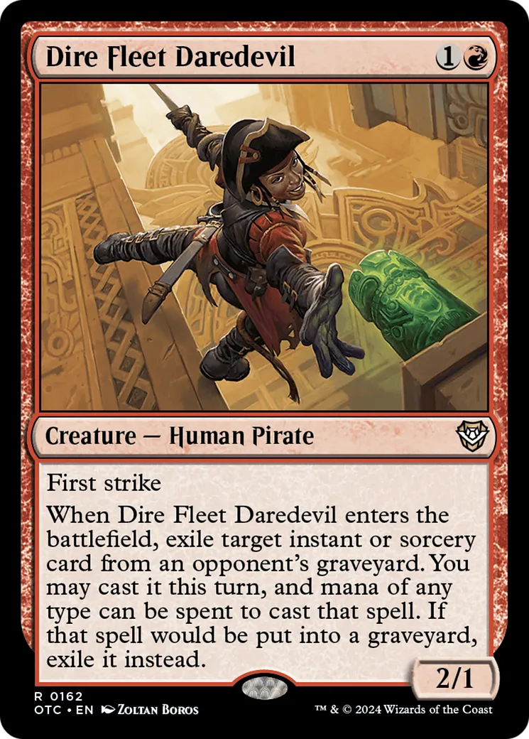 Dire Fleet Daredevil — Outlaws of Thunder Junction Commander — Magic: The Gathering