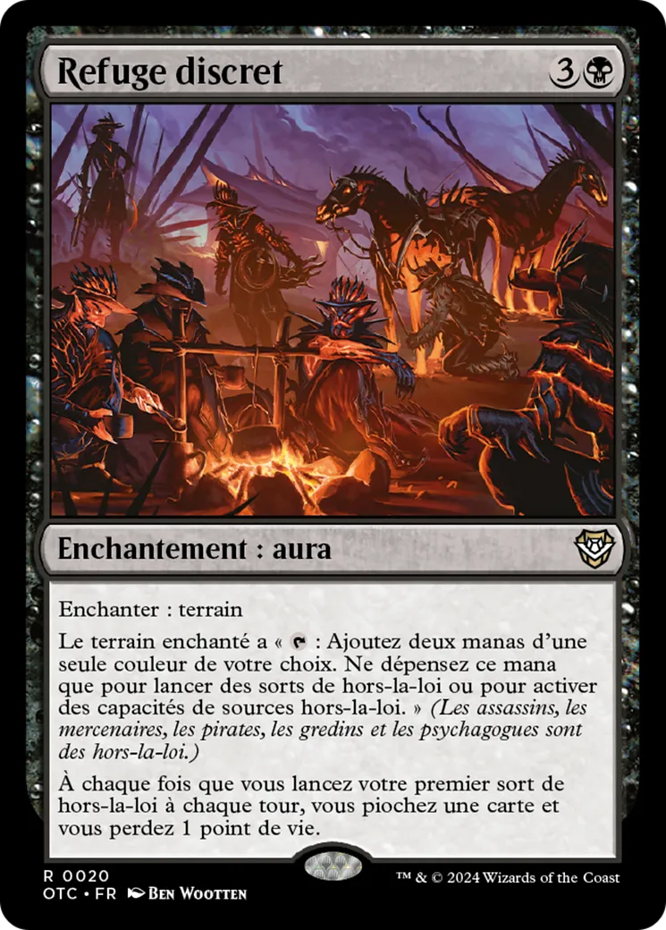 Refuge discret — Outlaws of Thunder Junction Commander — Magic: The Gathering