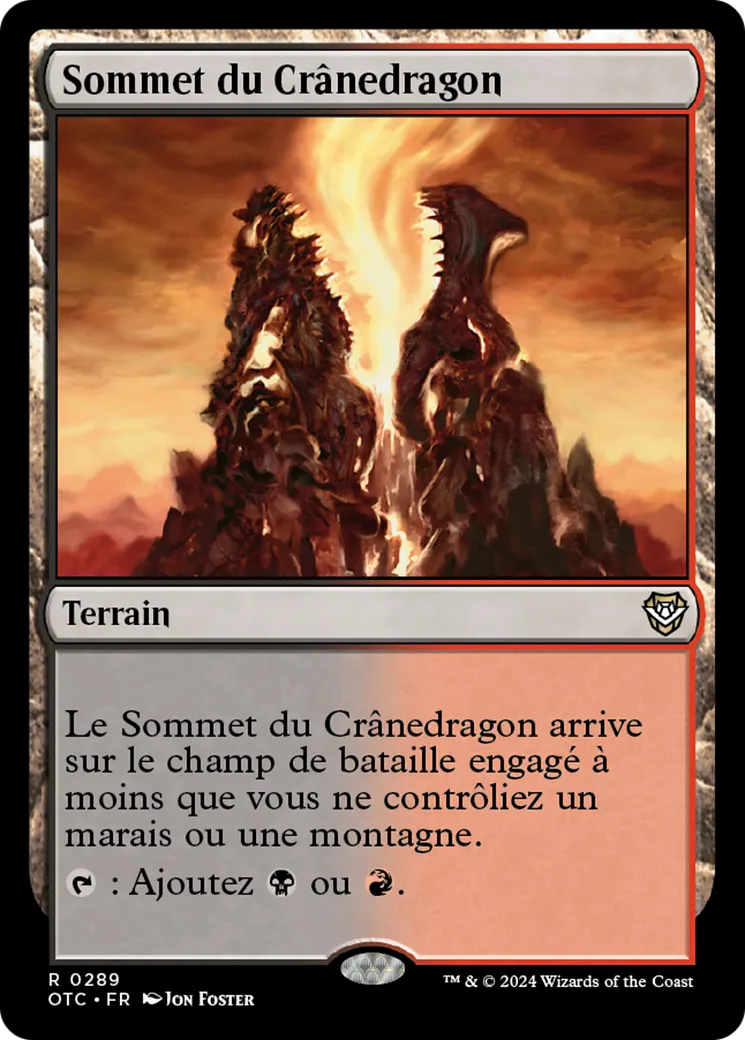 Sommet du Crânedragon — Outlaws of Thunder Junction Commander — Magic: The Gathering