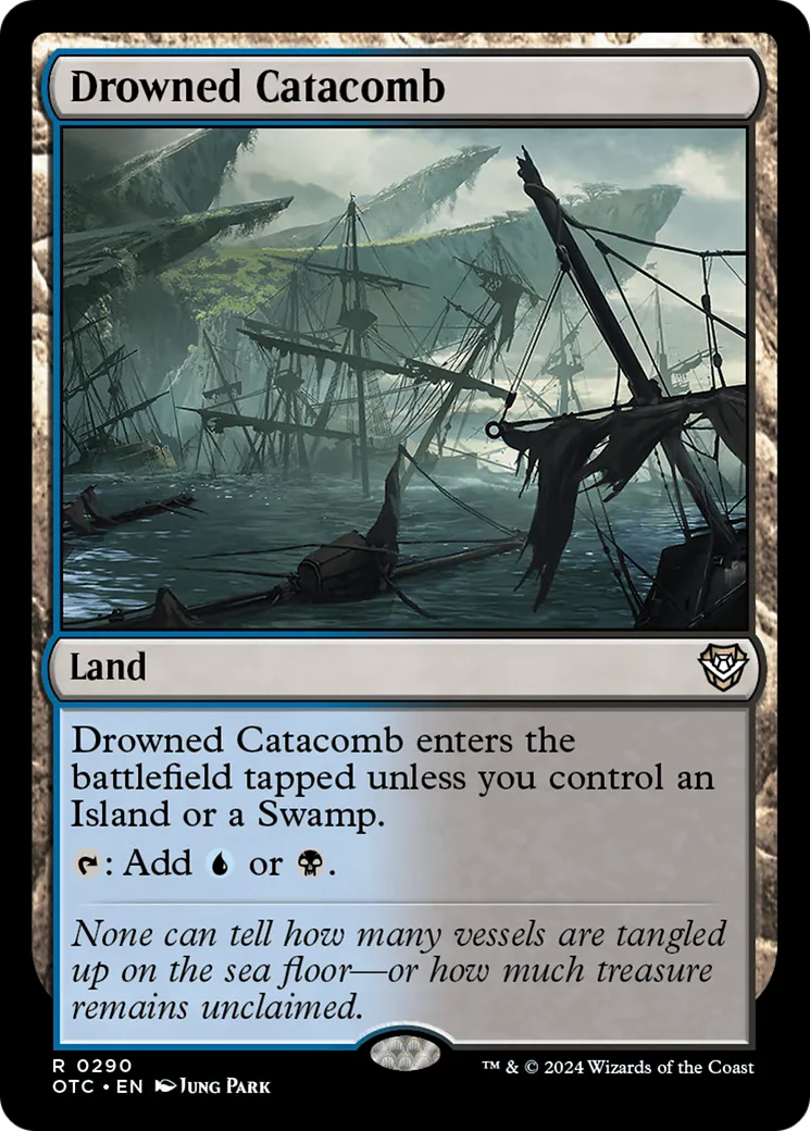 Drowned Catacomb — Outlaws of Thunder Junction Commander — Magic: The Gathering