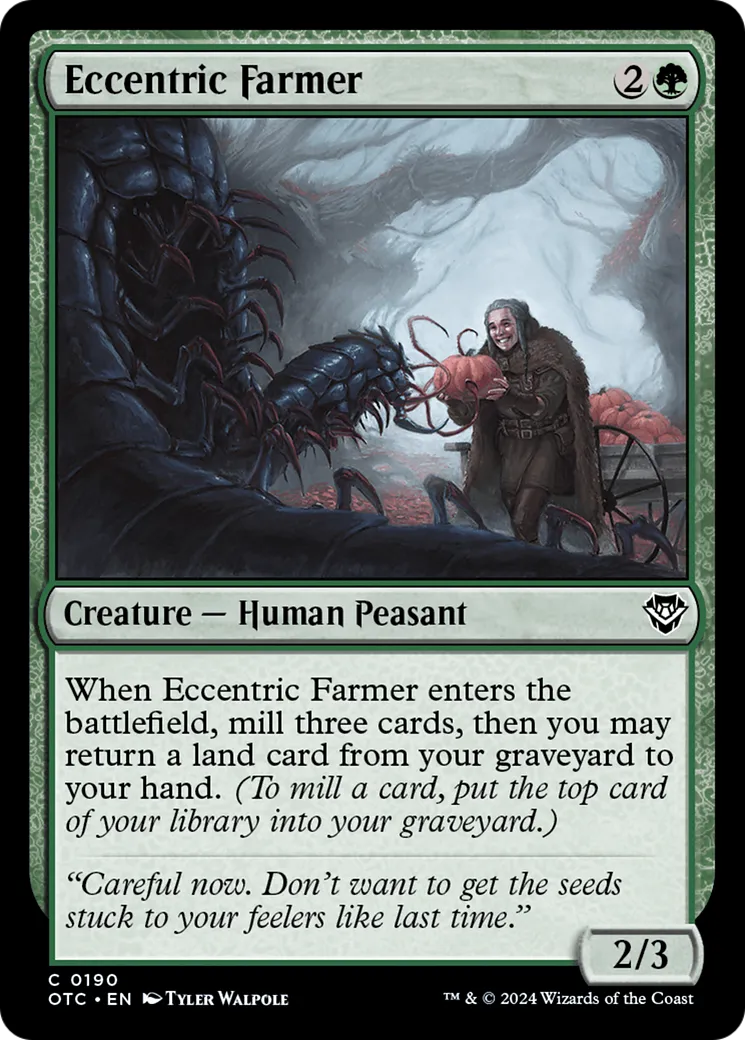 Eccentric Farmer — Outlaws of Thunder Junction Commander — Magic: The Gathering
