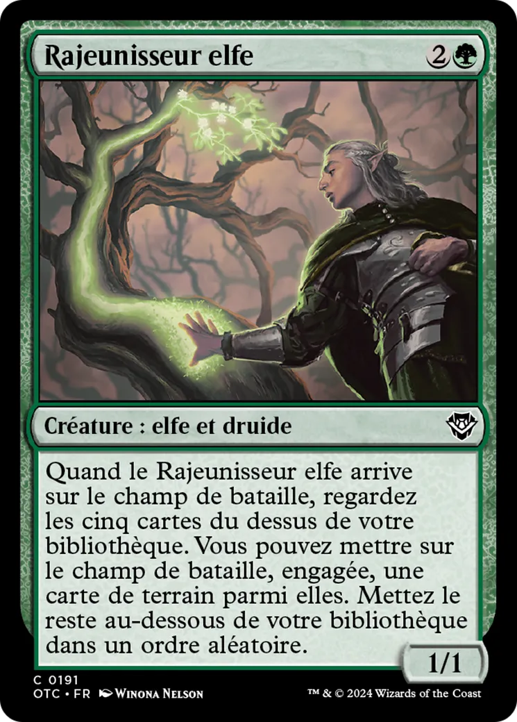 Rajeunisseur elfe — Outlaws of Thunder Junction Commander — Magic: The Gathering