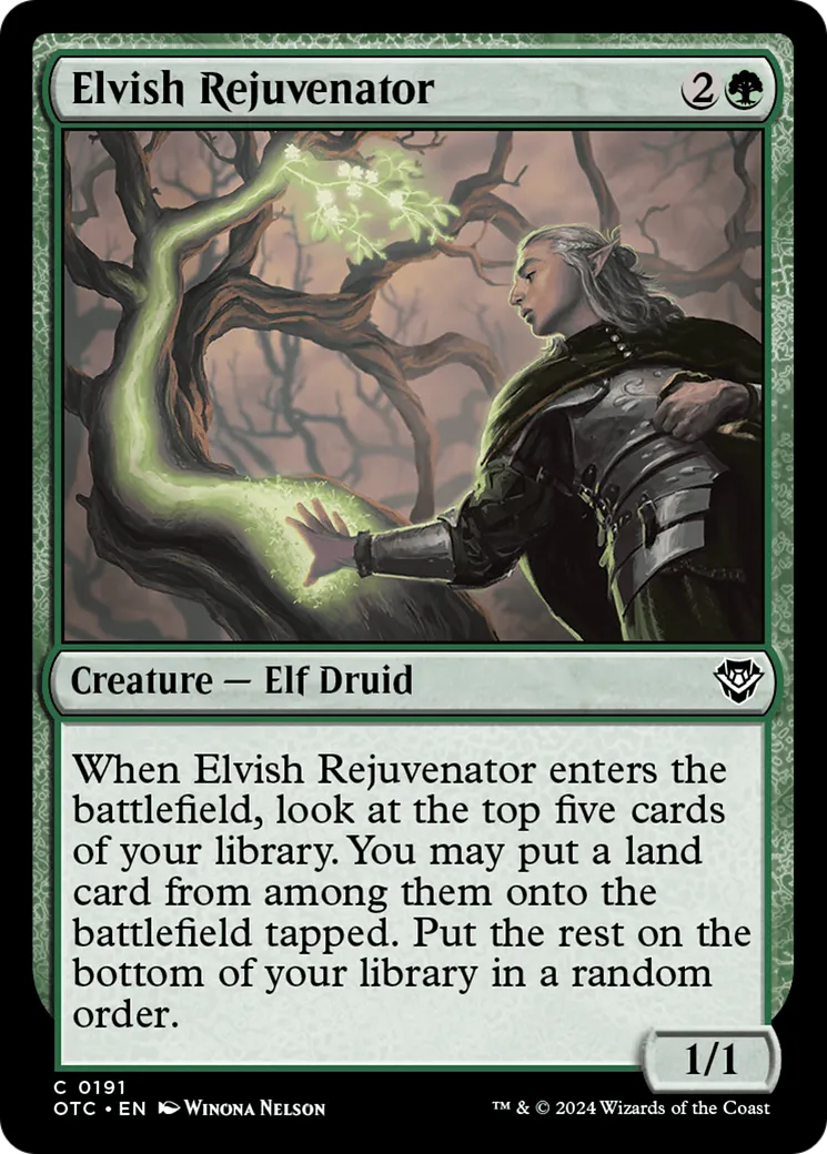 Elvish Rejuvenator — Outlaws of Thunder Junction Commander — Magic: The Gathering