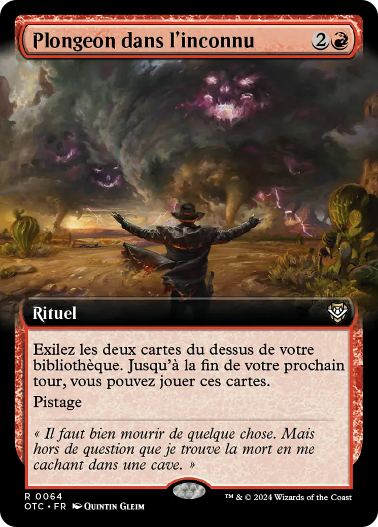 Plongeon dans l'inconnu — Outlaws of Thunder Junction Commander — Magic: The Gathering