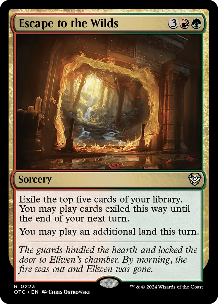 Escape to the Wilds — Outlaws of Thunder Junction Commander — Magic: The Gathering