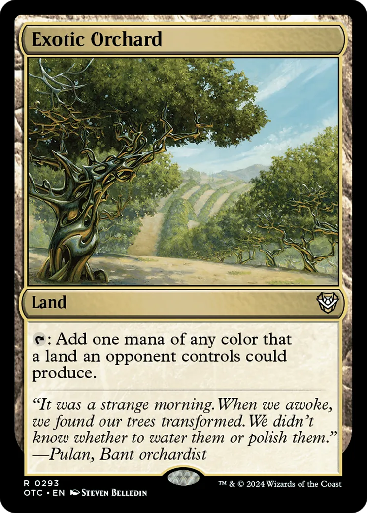 Exotic Orchard — Outlaws of Thunder Junction Commander — Magic: The Gathering