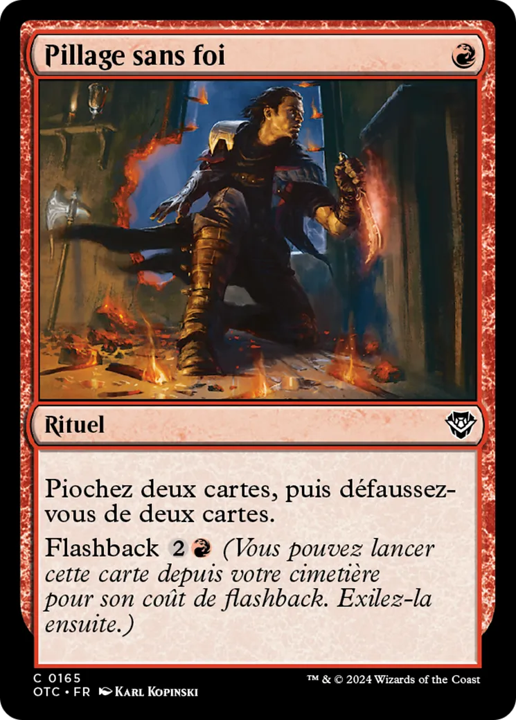 Pillage sans foi — Outlaws of Thunder Junction Commander — Magic: The Gathering