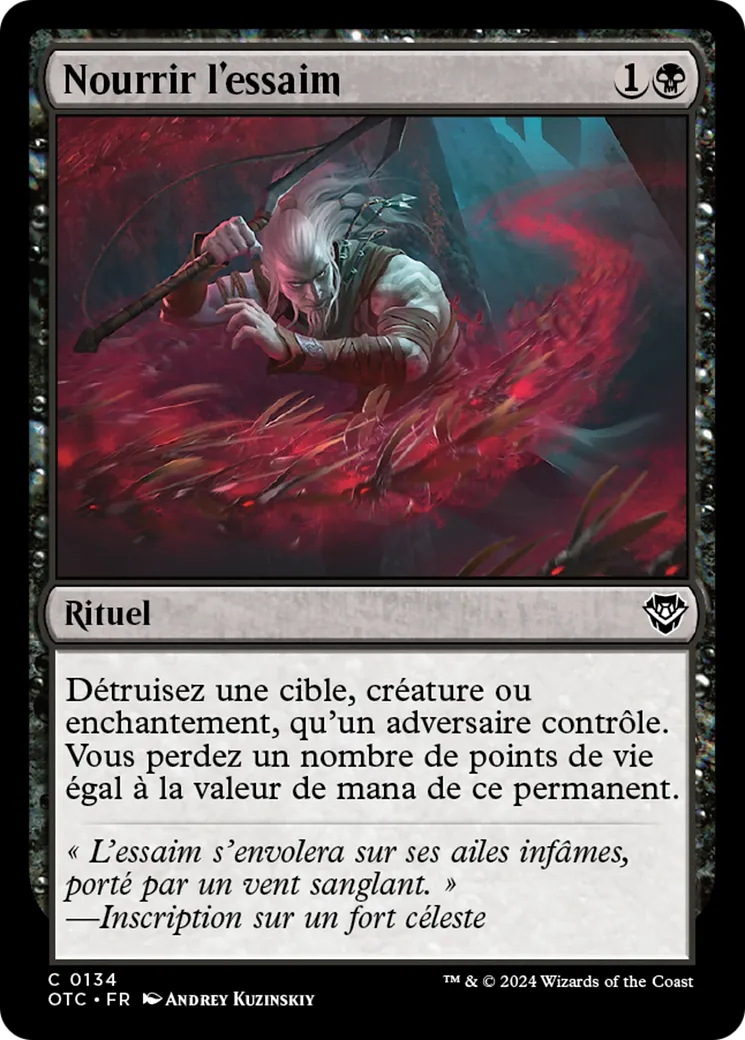 Nourrir l'essaim — Outlaws of Thunder Junction Commander — Magic: The Gathering
