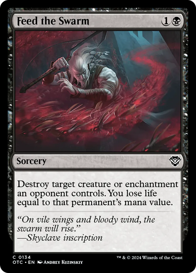 Nourrir l'essaim — Outlaws of Thunder Junction Commander — Magic: The Gathering