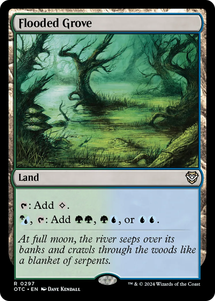 Bosquet inondé — Outlaws of Thunder Junction Commander — Magic: The Gathering