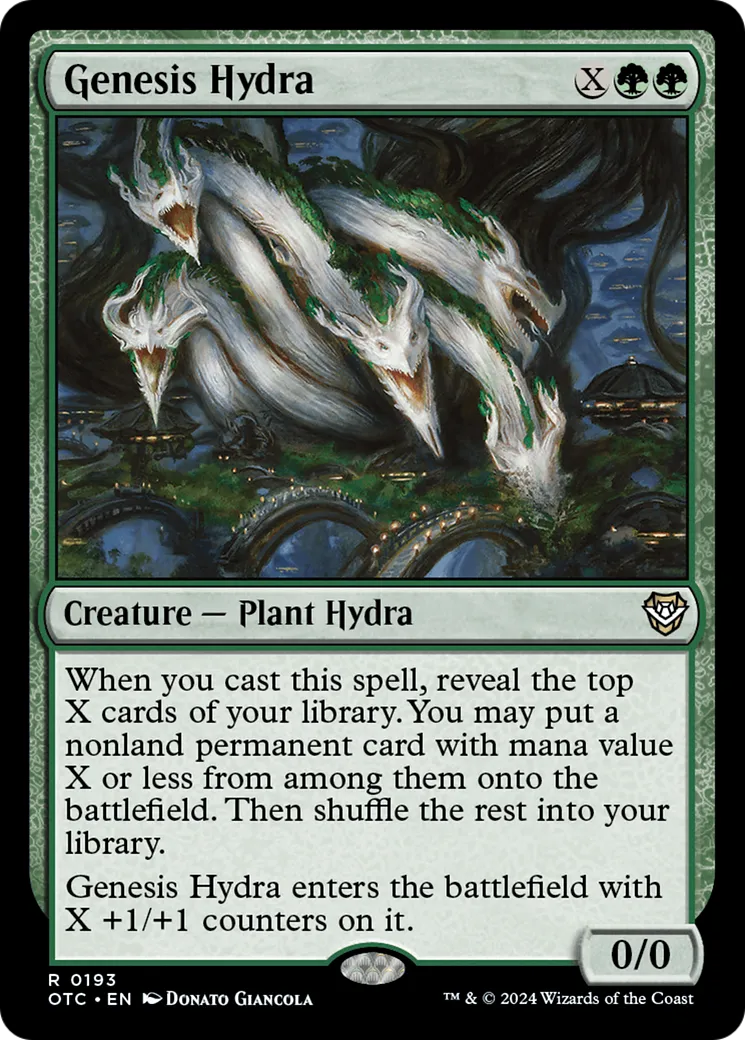 Genesis Hydra — Outlaws of Thunder Junction Commander — Magic: The Gathering