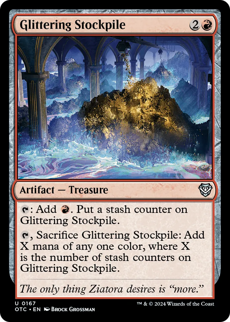 Glittering Stockpile — Outlaws of Thunder Junction Commander — Magic: The Gathering