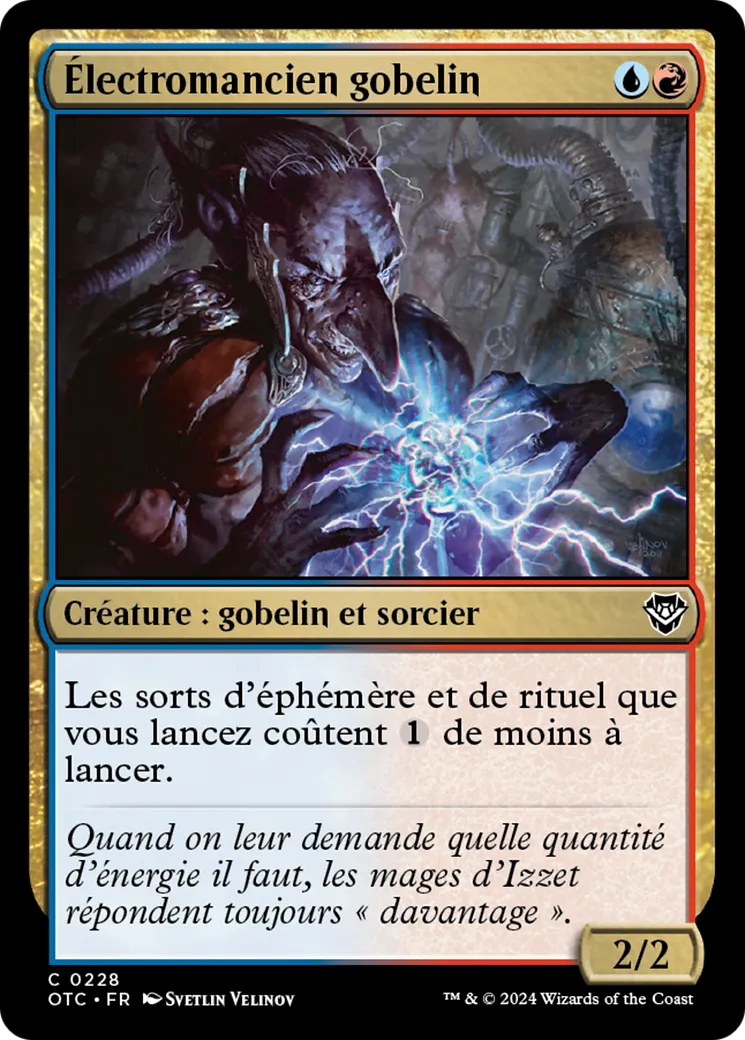 Électromancien gobelin — Outlaws of Thunder Junction Commander — Magic: The Gathering