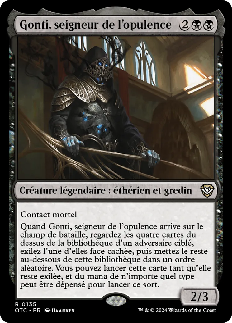 Gonti, seigneur de l'opulence — Outlaws of Thunder Junction Commander — Magic: The Gathering