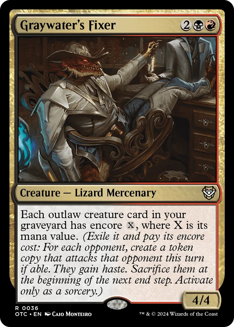 Médiateur d'Eaugrise — Outlaws of Thunder Junction Commander — Magic: The Gathering