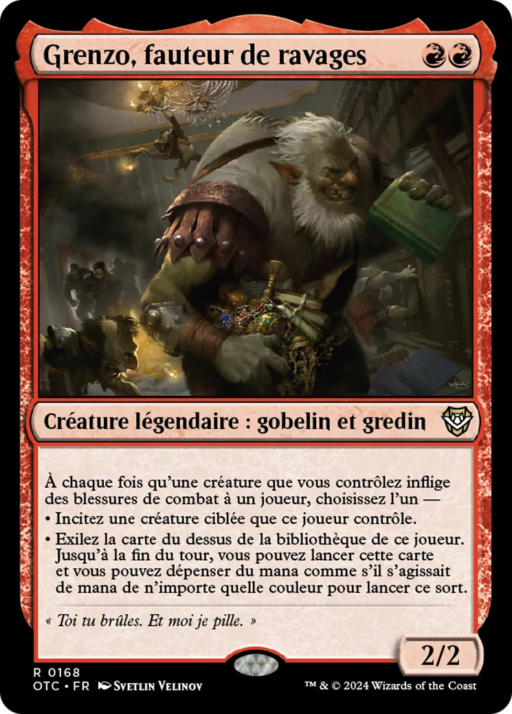 Grenzo, fauteur de ravages — Outlaws of Thunder Junction Commander — Magic: The Gathering