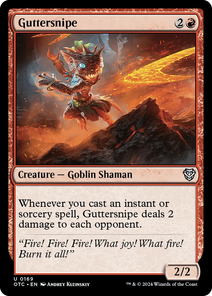 Guttersnipe — Outlaws of Thunder Junction Commander — Magic: The Gathering