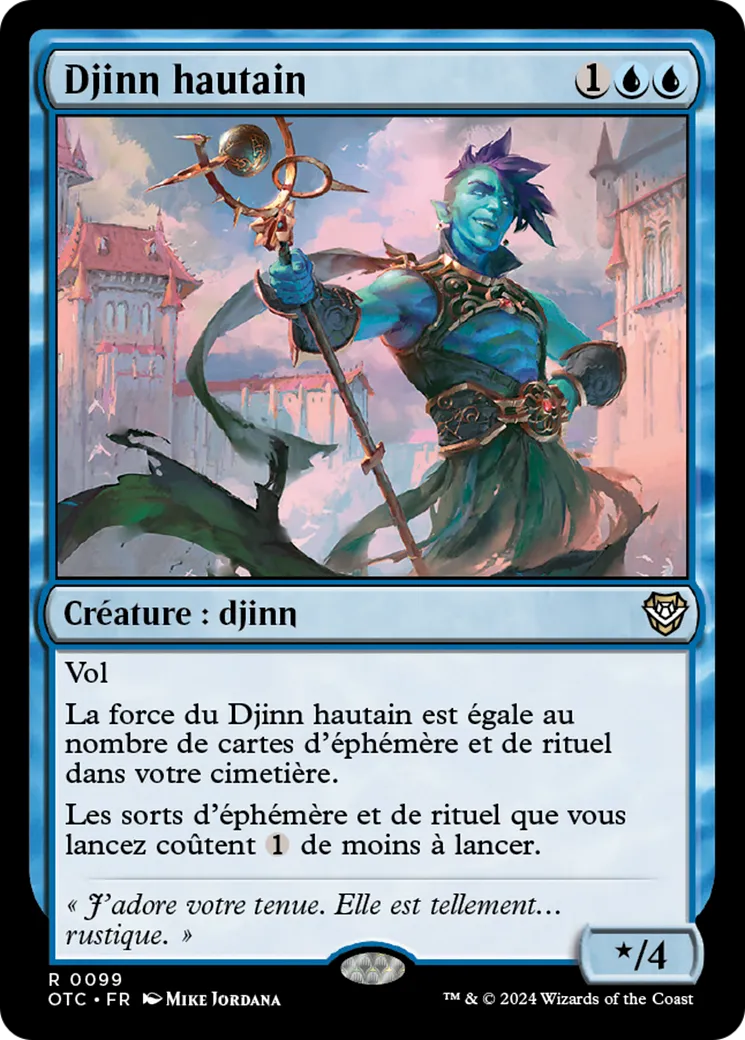 Djinn hautain — Outlaws of Thunder Junction Commander — Magic: The Gathering
