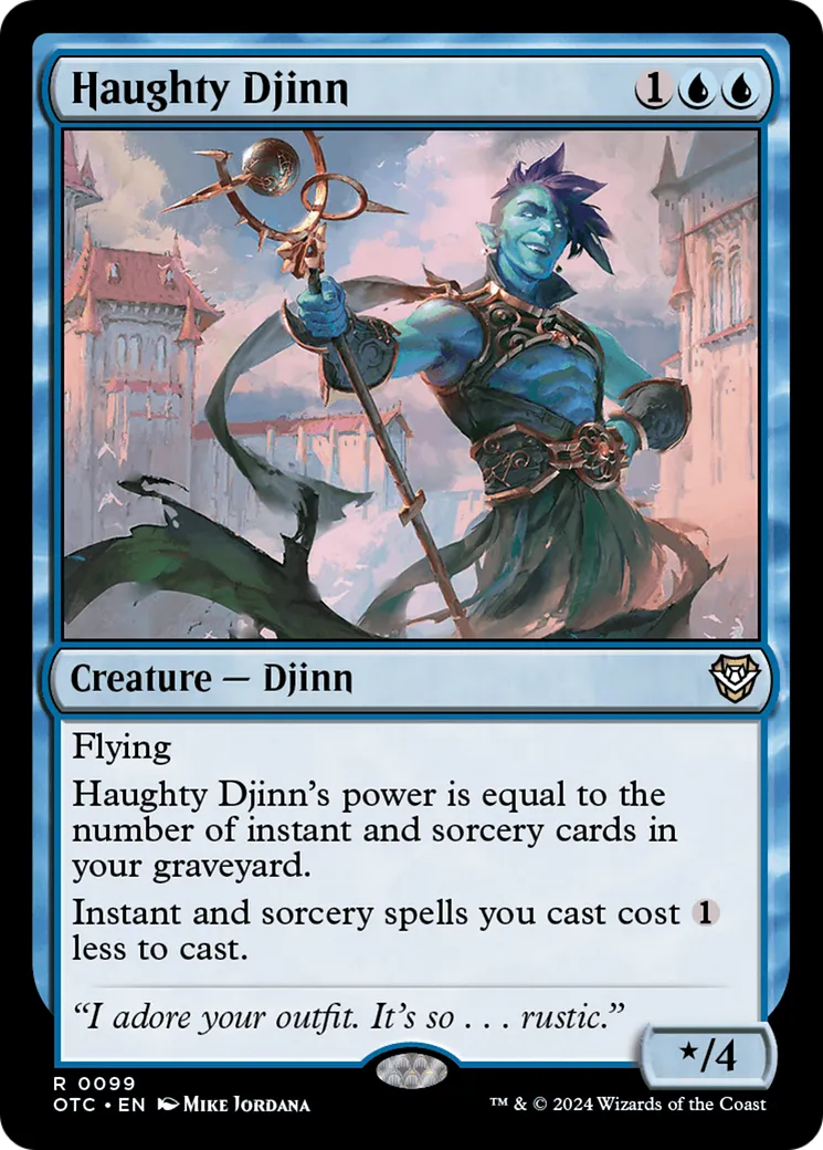 Haughty Djinn — Outlaws of Thunder Junction Commander — Magic: The Gathering