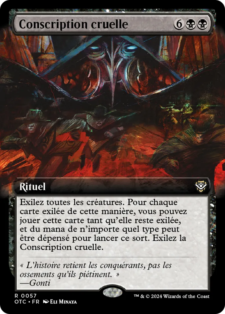 Conscription cruelle — Outlaws of Thunder Junction Commander — Magic: The Gathering