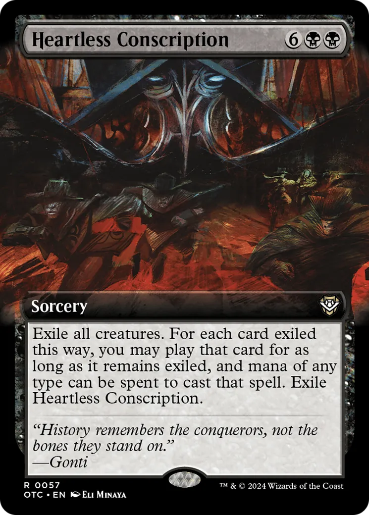 Heartless Conscription — Outlaws of Thunder Junction Commander — Magic: The Gathering