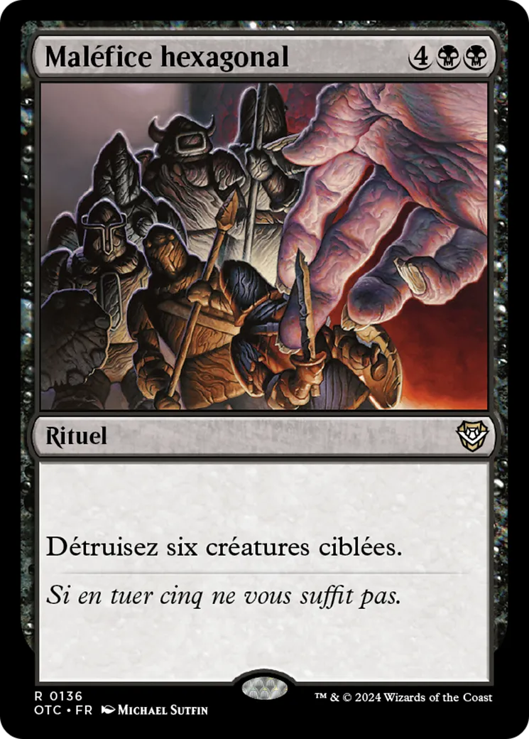 Maléfice hexagonal — Outlaws of Thunder Junction Commander — Magic: The Gathering