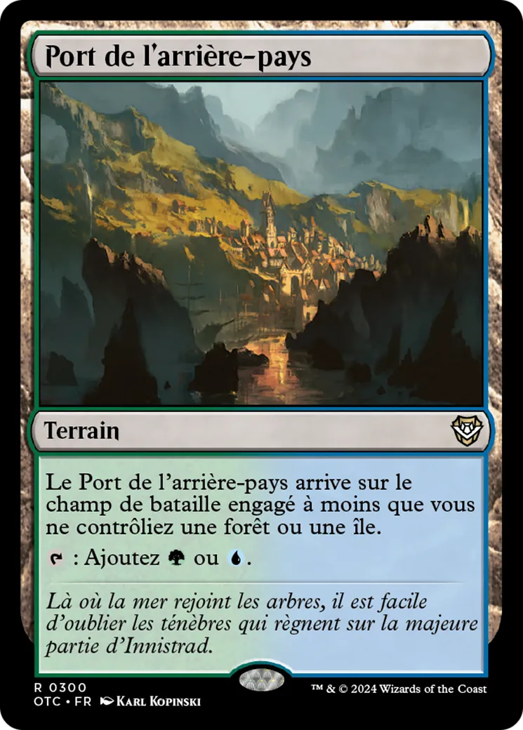 Port de l'arrière-pays — Outlaws of Thunder Junction Commander — Magic: The Gathering