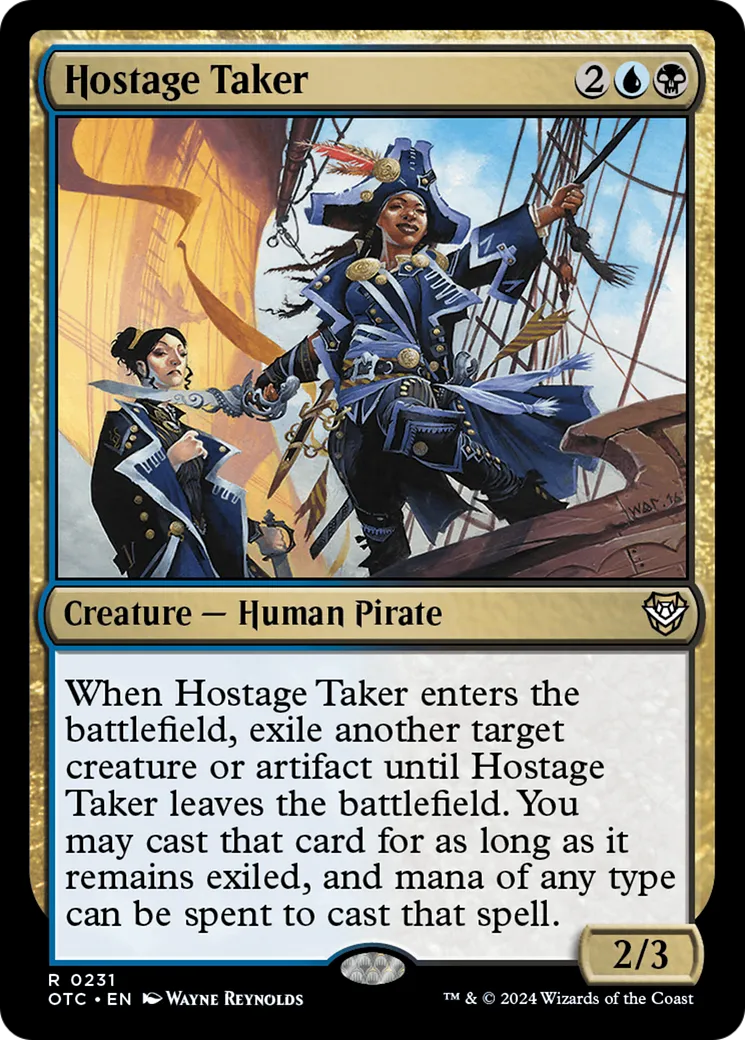 Hostage Taker — Outlaws of Thunder Junction Commander — Magic: The Gathering