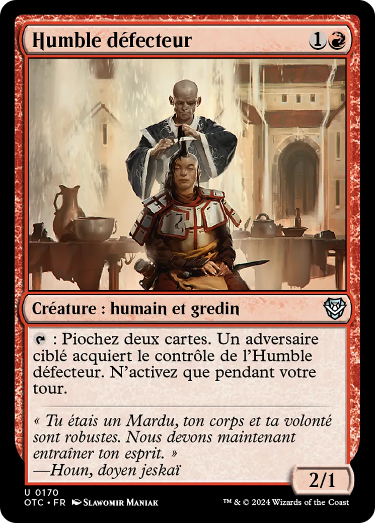 Humble défecteur — Outlaws of Thunder Junction Commander — Magic: The Gathering