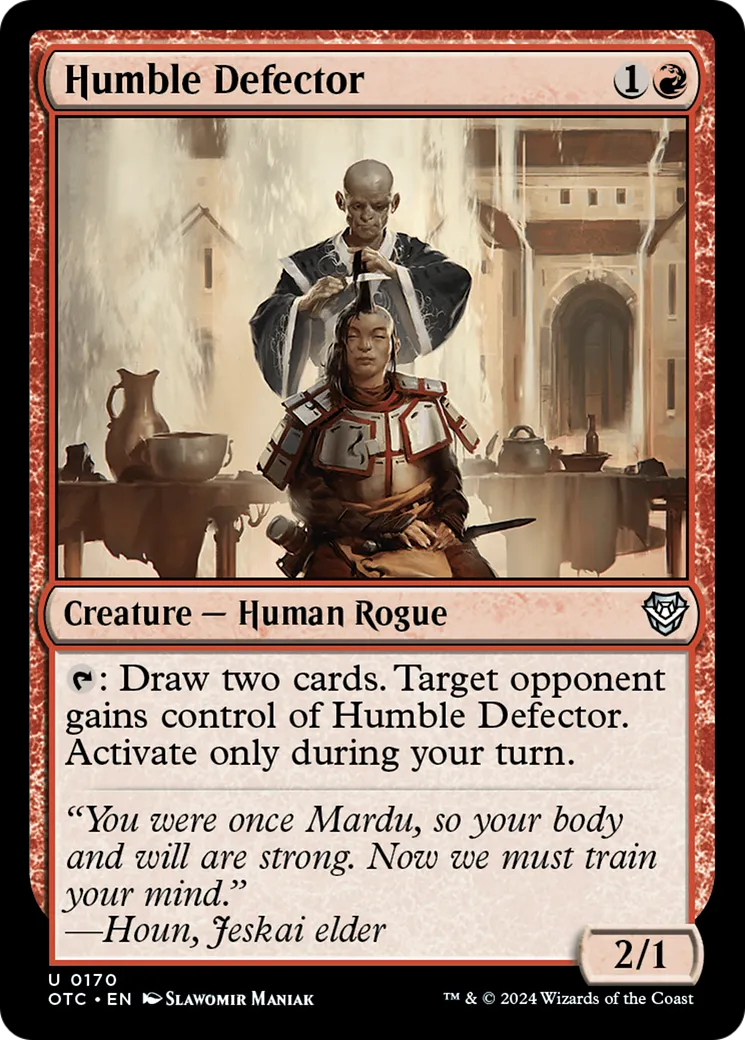 Humble défecteur — Outlaws of Thunder Junction Commander — Magic: The Gathering