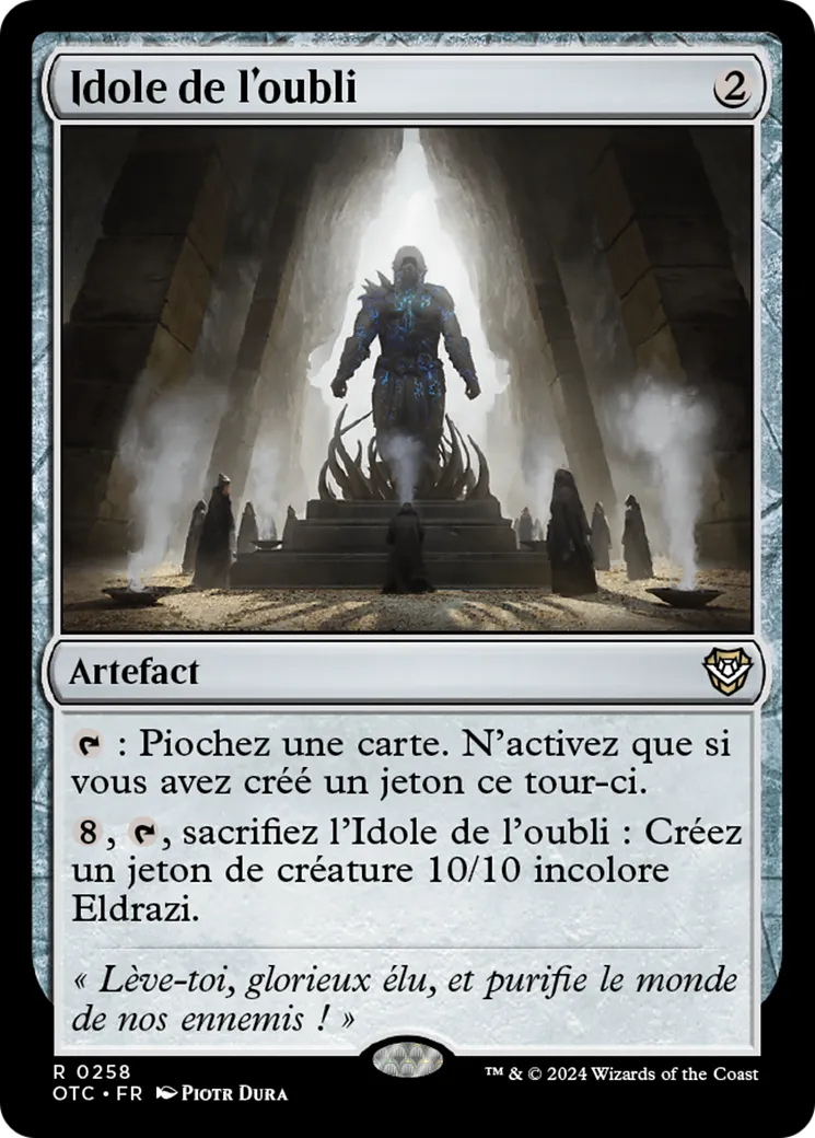 Idole de l'oubli — Outlaws of Thunder Junction Commander — Magic: The Gathering