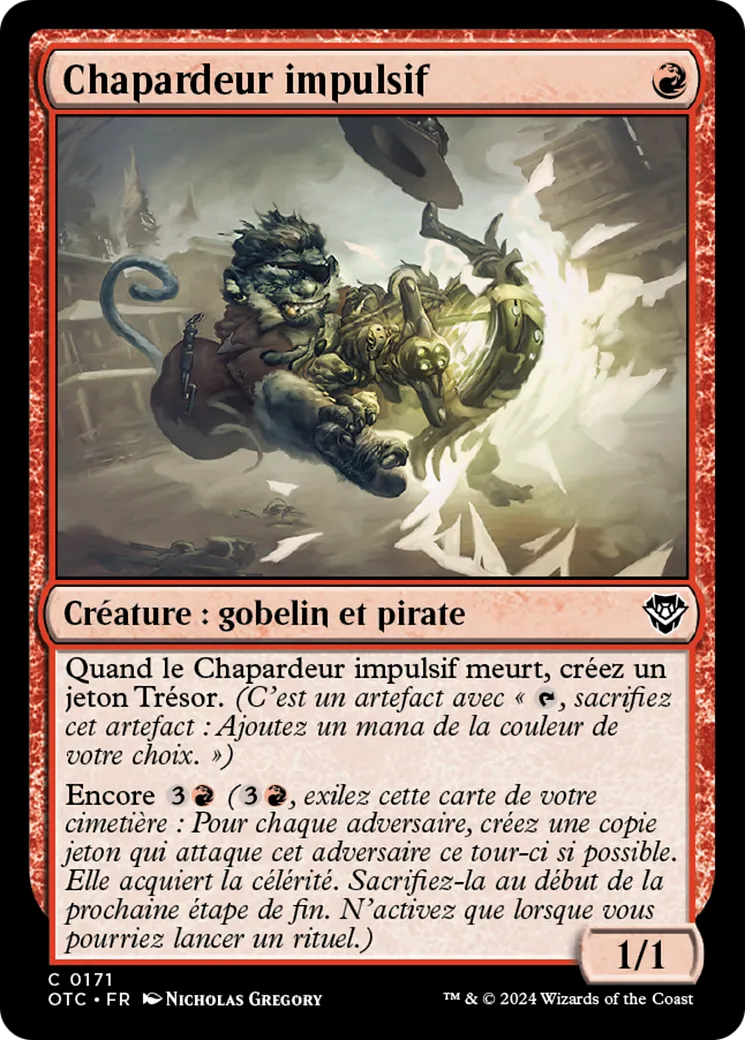 Chapardeur impulsif — Outlaws of Thunder Junction Commander — Magic: The Gathering