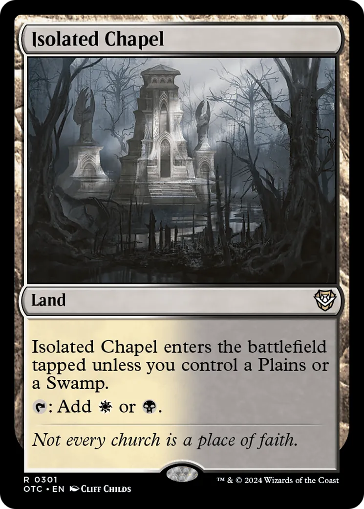 Isolated Chapel — Outlaws of Thunder Junction Commander — Magic: The Gathering