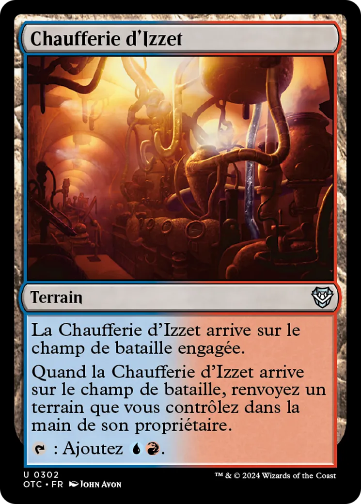 Chaufferie d'Izzet — Outlaws of Thunder Junction Commander — Magic: The Gathering