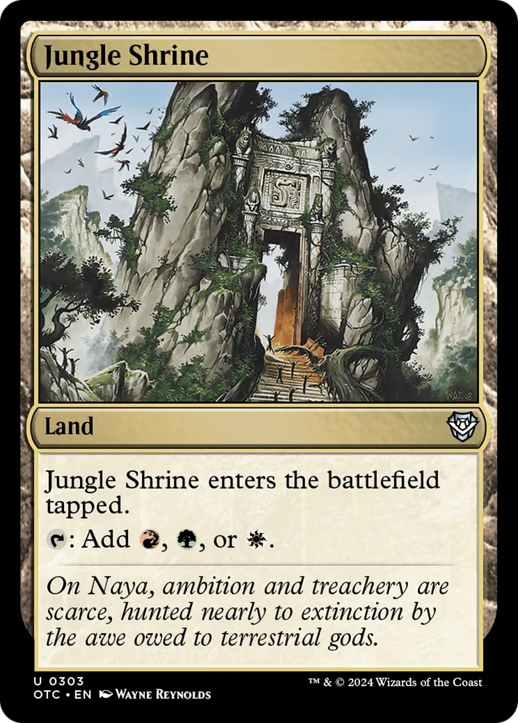 Jungle Shrine — Outlaws of Thunder Junction Commander — Magic: The Gathering