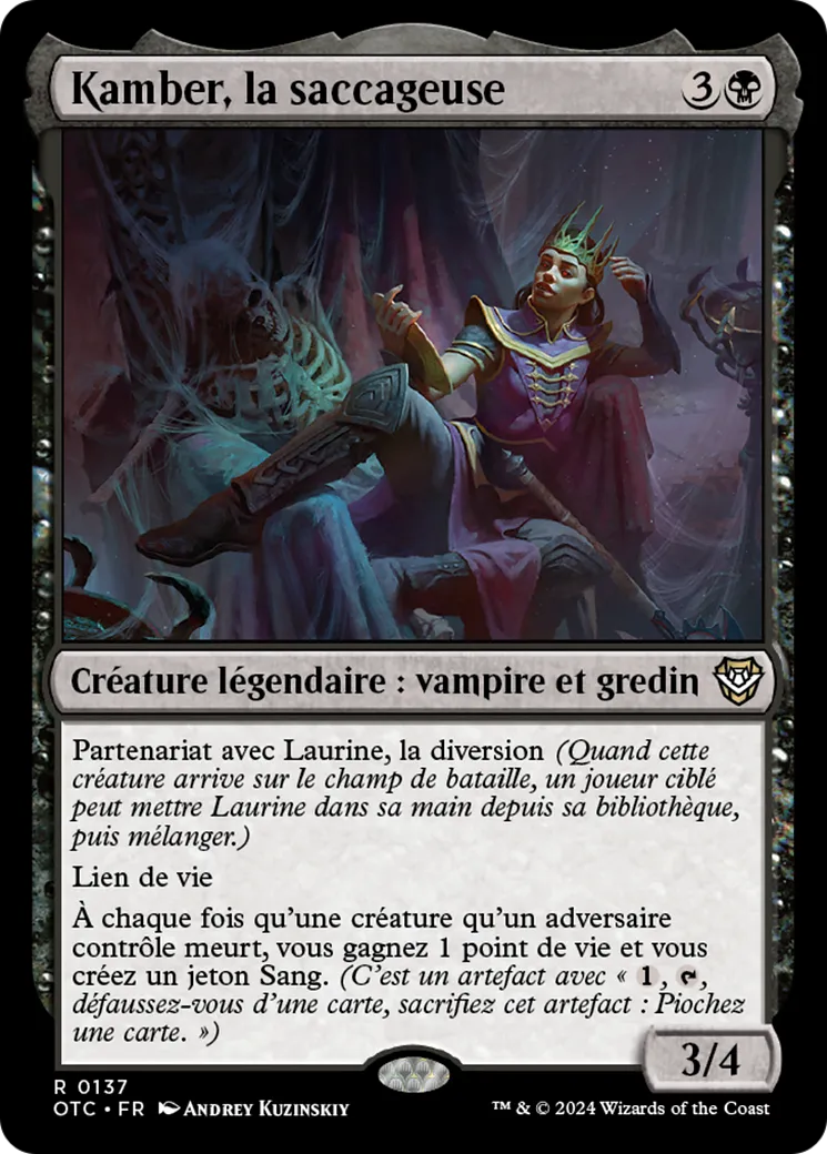 Kamber, la saccageuse — Outlaws of Thunder Junction Commander — Magic: The Gathering