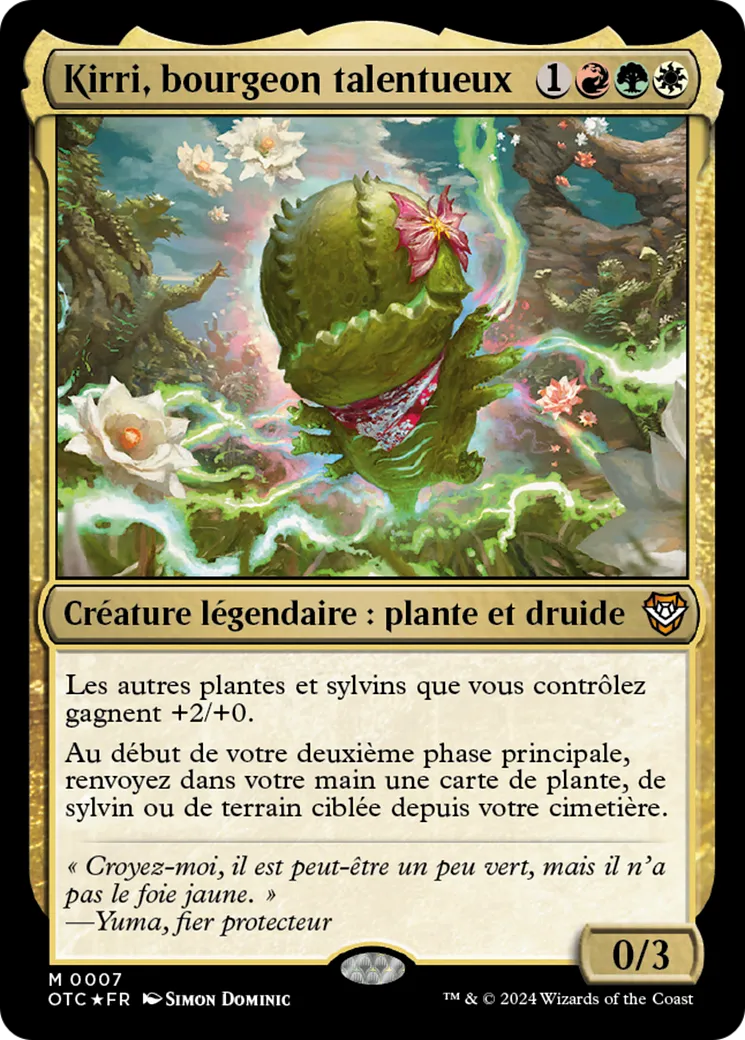 Kirri, bourgeon talentueux — Outlaws of Thunder Junction Commander — Magic: The Gathering
