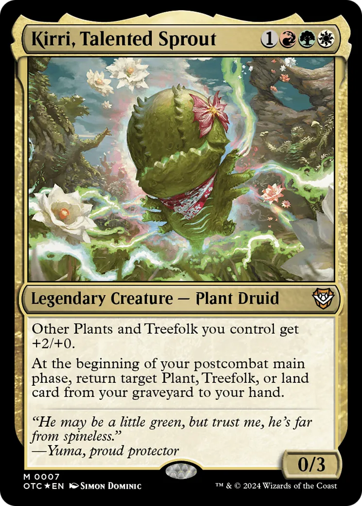 Kirri, Talented Sprout — Outlaws of Thunder Junction Commander — Magic: The Gathering