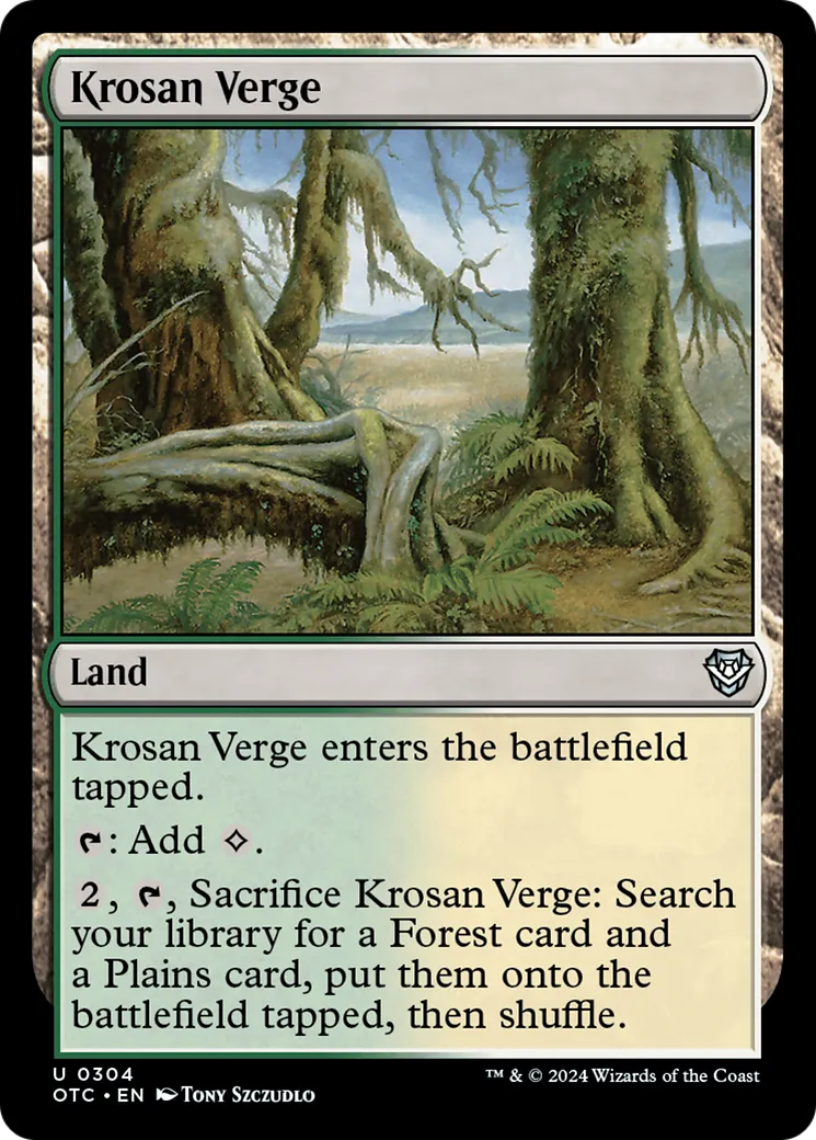 Krosan Verge — Outlaws of Thunder Junction Commander — Magic: The Gathering