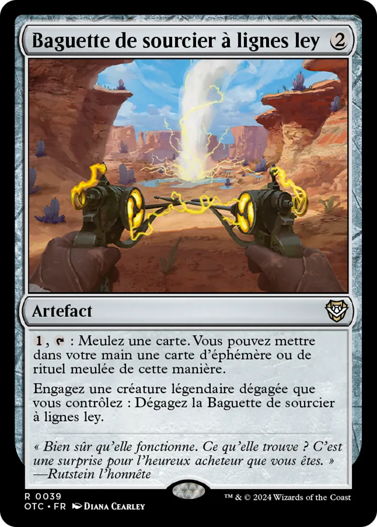 Baguette de sourcier à lignes ley — Outlaws of Thunder Junction Commander — Magic: The Gathering