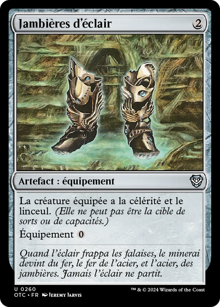 Jambières d'éclair — Outlaws of Thunder Junction Commander — Magic: The Gathering