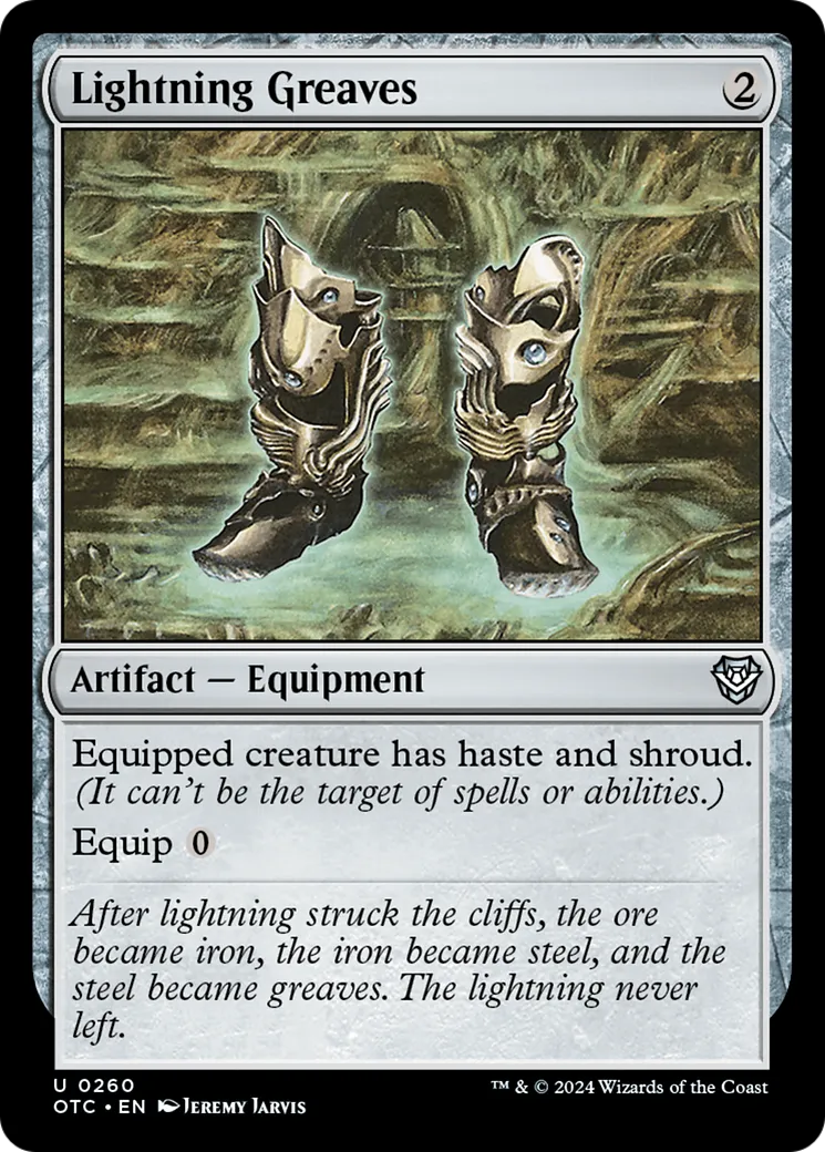 Jambières d'éclair — Outlaws of Thunder Junction Commander — Magic: The Gathering
