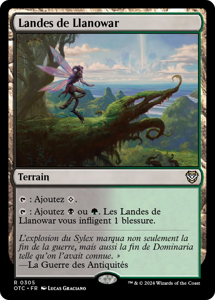 Landes de Llanowar — Outlaws of Thunder Junction Commander — Magic: The Gathering