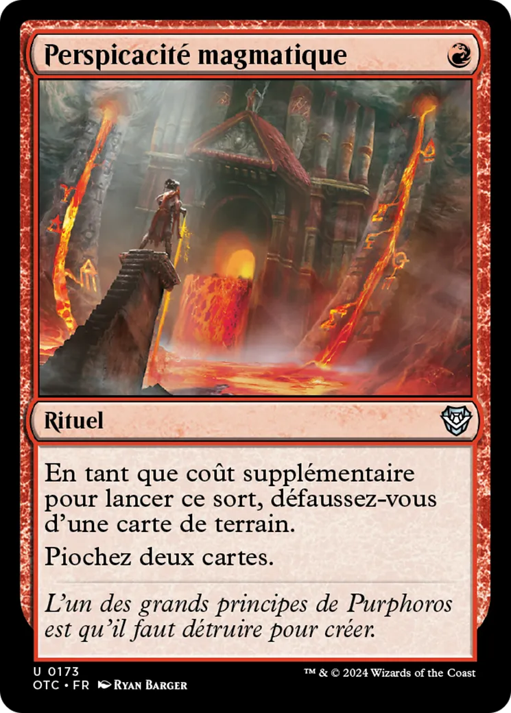 Perspicacité magmatique — Outlaws of Thunder Junction Commander — Magic: The Gathering