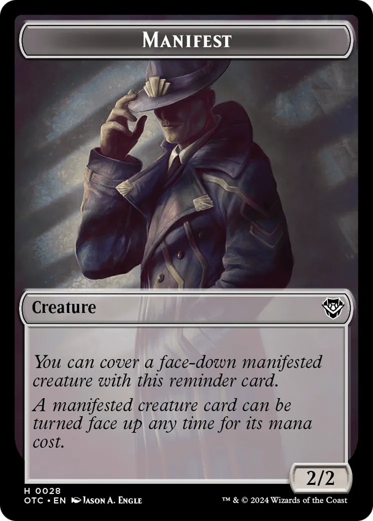 Manifest — Outlaws of Thunder Junction Commander — Magic: The Gathering